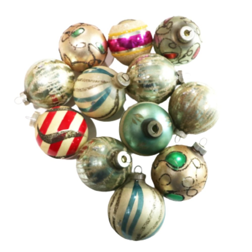Retro Midcentury Ornament, Shiny Brite Ornaments